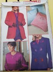 982 VOGUE EMBELLISH JACKET, SLIP,, CAMI,  PILLOW FAMILY BERNINA PATTERN  Uncut